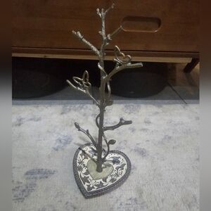 Heart shape tree jewelry holder